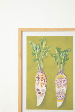 WALL ACCENTS The Radish Twins Wall Art (Green)