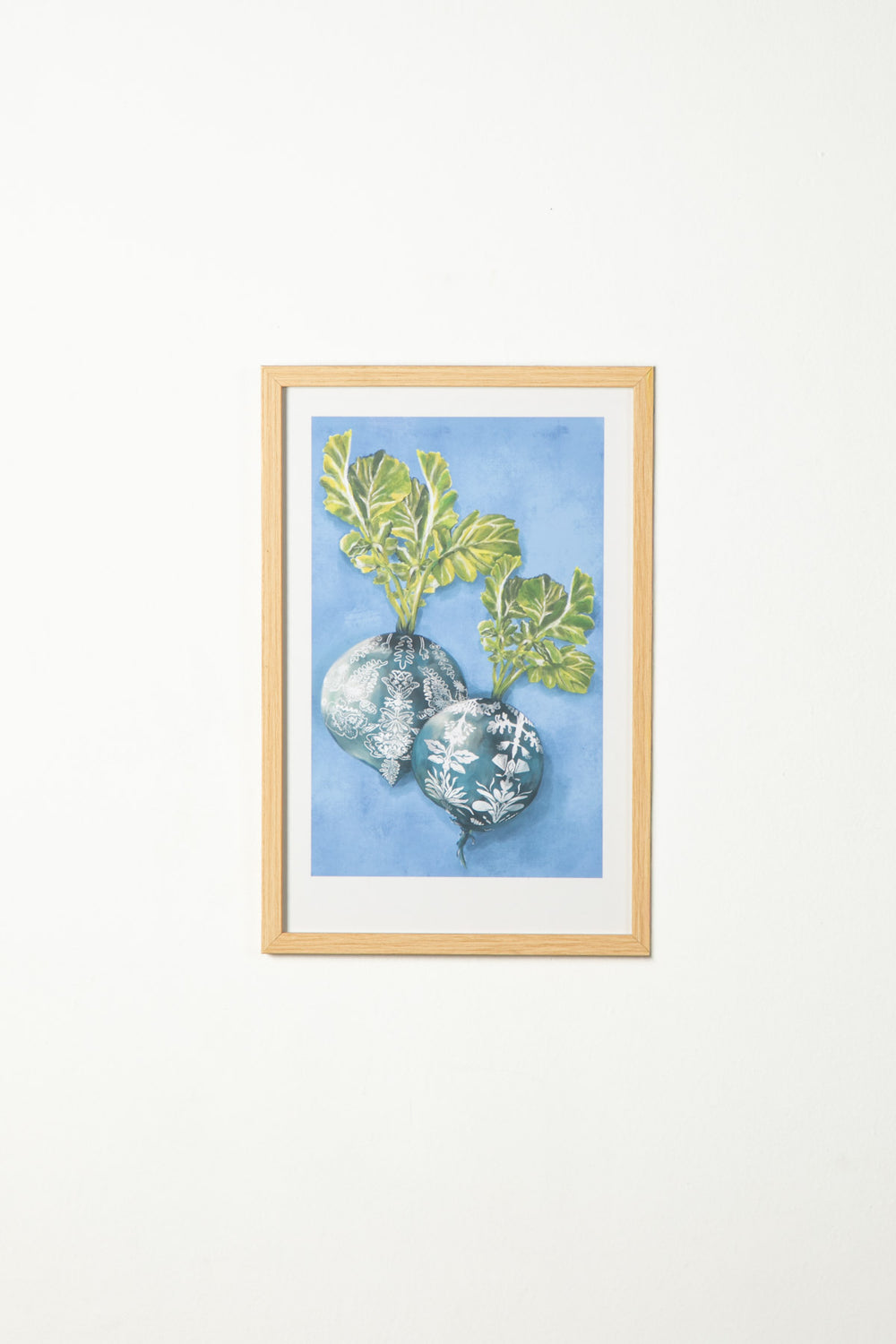The Turnip Twins Wall Art (Blue)