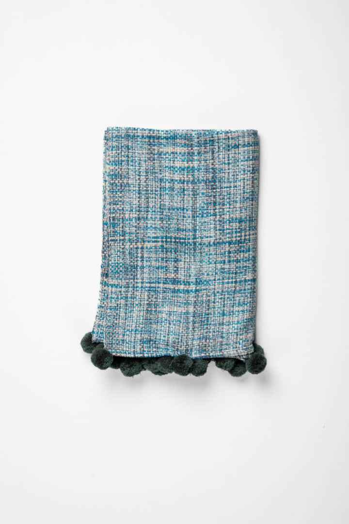 THROWS Tidal Stone Blue Water Sofa Throw
