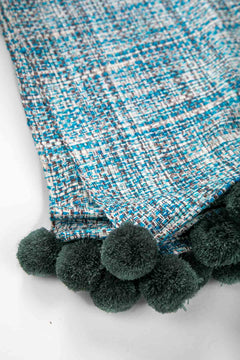 THROWS Tidal Stone Blue Water Sofa Throw