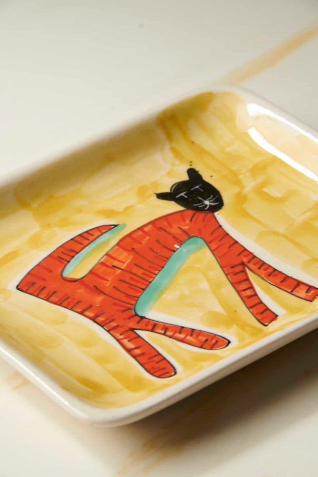 WALL PLATES Tiger Square Wall Plate  (Set Of 2)