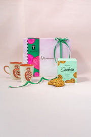 GIFT SETS Toddy Palm Coffee Mugs with Le15 Cookies Gift Set