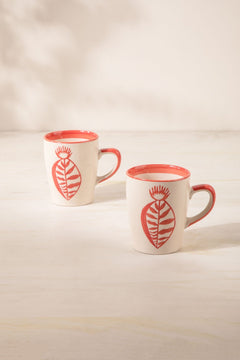 Toddy Palm Ceramic Coffee Mug (Set Of 2)