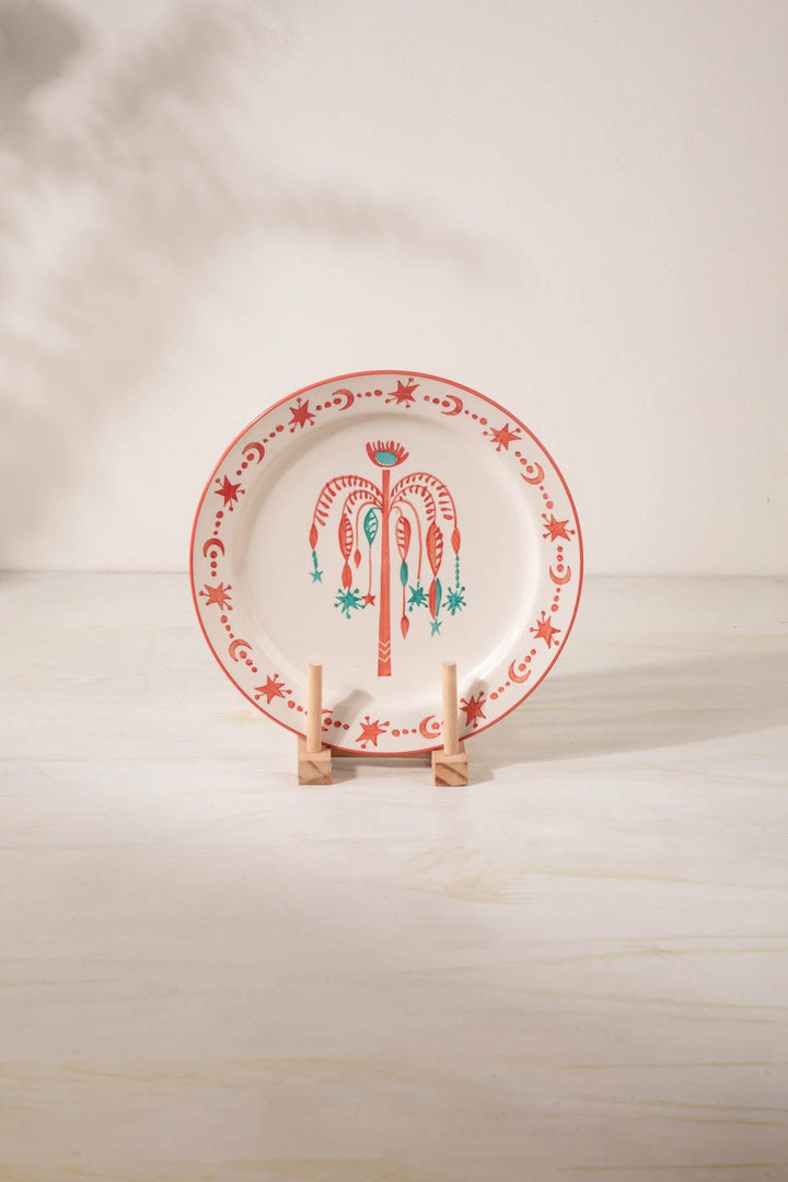 Toddy Palm Ceramic Wall Plate