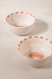 BOWLS Toddy Palm Ceramic Katori (Set Of 2)