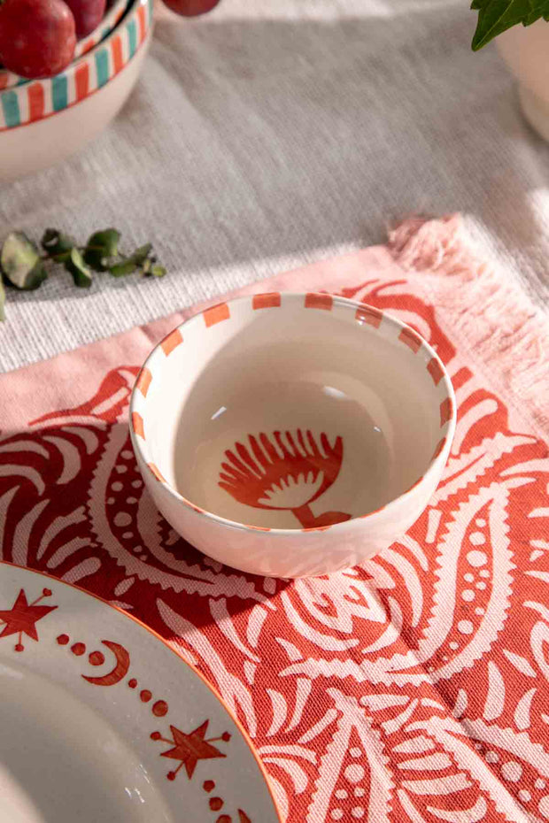 BOWLS Toddy Palm Ceramic Katori (Set Of 2)