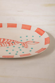 SERVING PLATTERS Toddy Palm Ceramic Oval Platter