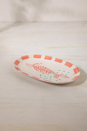 SERVING PLATTERS Toddy Palm Ceramic Oval Platter