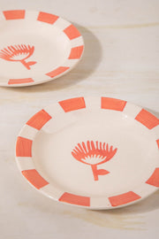 SNACK PLATES Toddy Palm Ceramic Tapas Plate (Set Of 2)