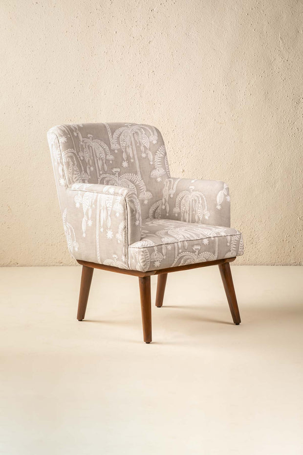 PRINT & PATTERN UPHOLSTERY FABRICS Toddy Palm Taupe Printed Upholstery Fabric
