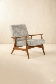 PRINT & PATTERN UPHOLSTERY FABRICS Toddy Palm Taupe Printed Upholstery Fabric