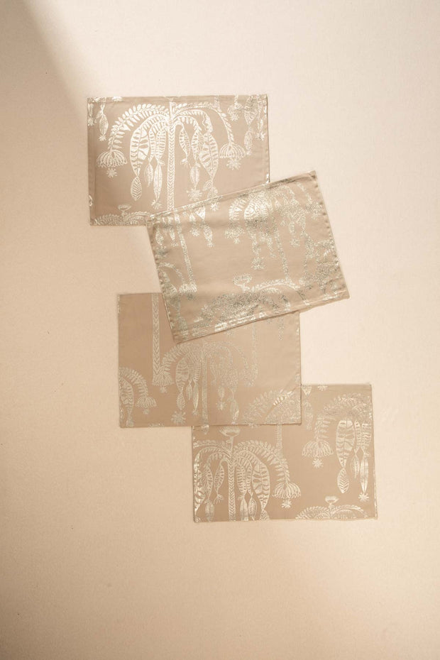 TABLE MATS Toddy Palm Gold Table Mat (Set Of 4)