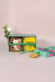 GIFT SETS Toddy Palm Single Coffee Mug and Le 15 Cookies (150 Gm) Gift Set