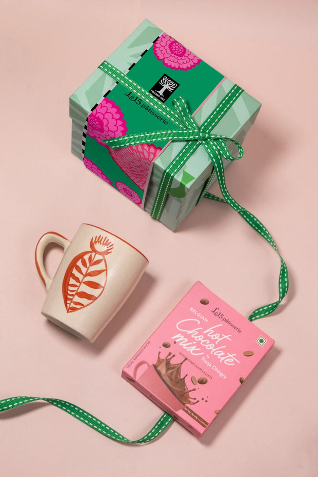 GIFT SETS Toddy Palm Single Coffee Mug and Le 15 Hot Choclate Gift Set