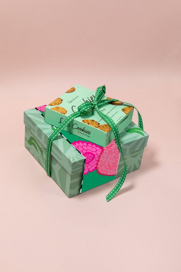 GIFT SETS Toddy Palm Plates with Le15 Cookies Gift Set