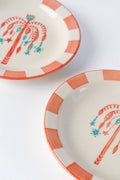 SNACK PLATES Toddy Palm Tree Ceramic Tapas Plate (Set Of 2)