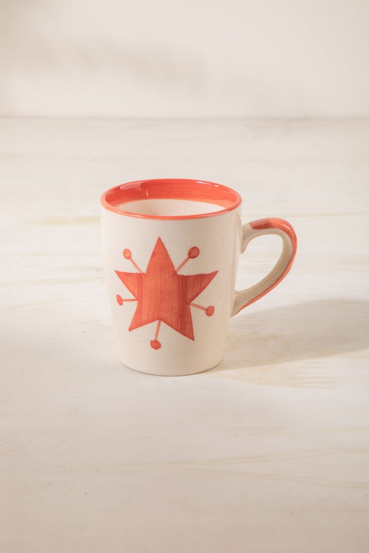 MUGS & CUPS Toddy Star Ceramic Coffee Mug (Set Of 2)