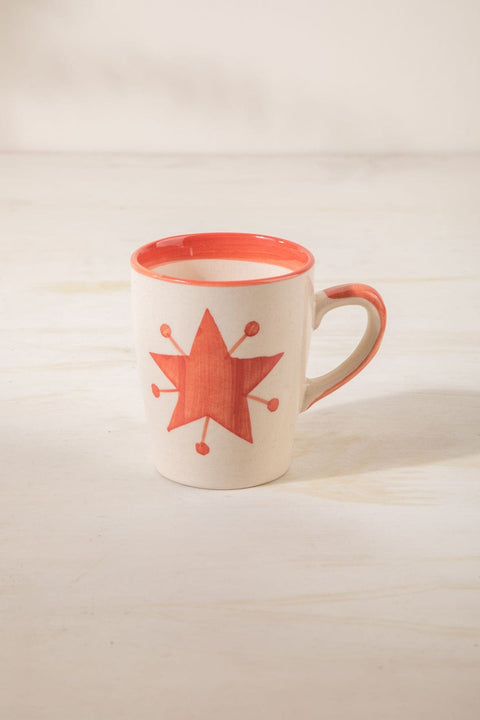 MUGS & CUPS Toddy Star Ceramic Coffee Mug (Set Of 2)