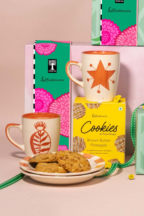 GIFT SETS Toddy Star Coffee Mug with Le15 Cookies Gift Set