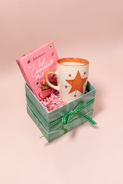 GIFT SETS Toddy Star Single Coffee Mug and Le 15 Hot Choclate Gift Set