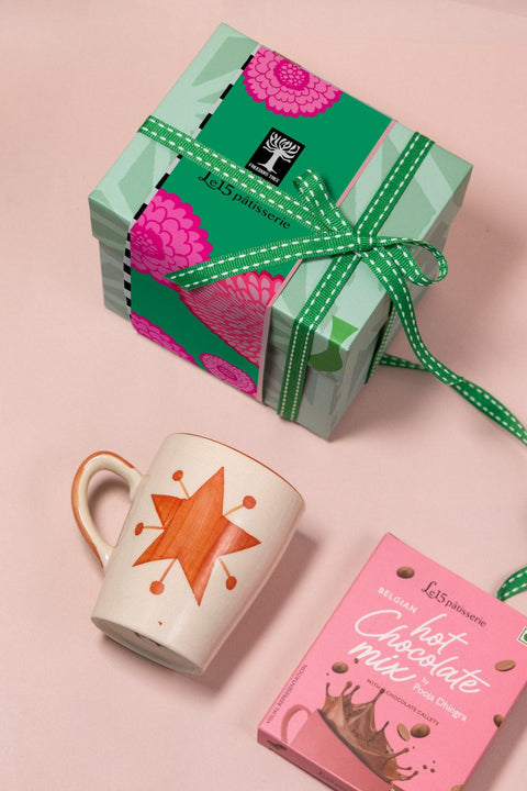 GIFT SETS Toddy Star Single Coffee Mug and Le 15 Hot Choclate Gift Set
