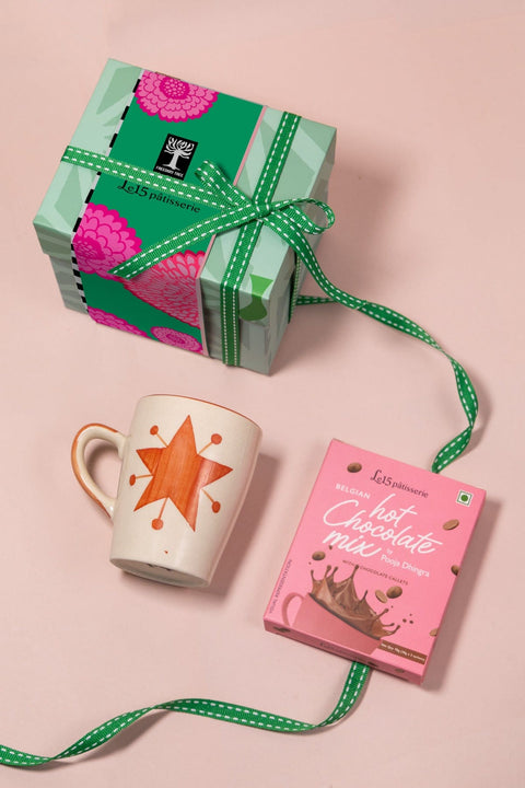 GIFT SETS Toddy Star Single Coffee Mug and Le 15 Hot Choclate Gift Set