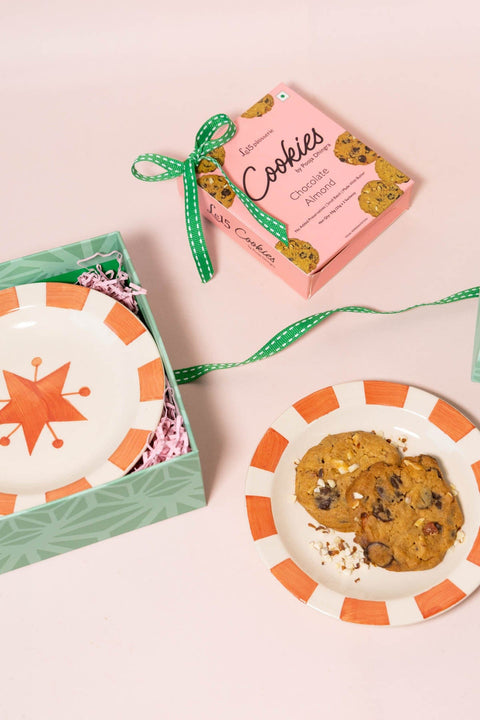 GIFT SETS Toddy Star Tapas Plates with Le15 Cookies Gift Set