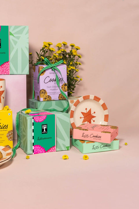 GIFT SETS Toddy Star Tapas Plates with Le15 Cookies Gift Set