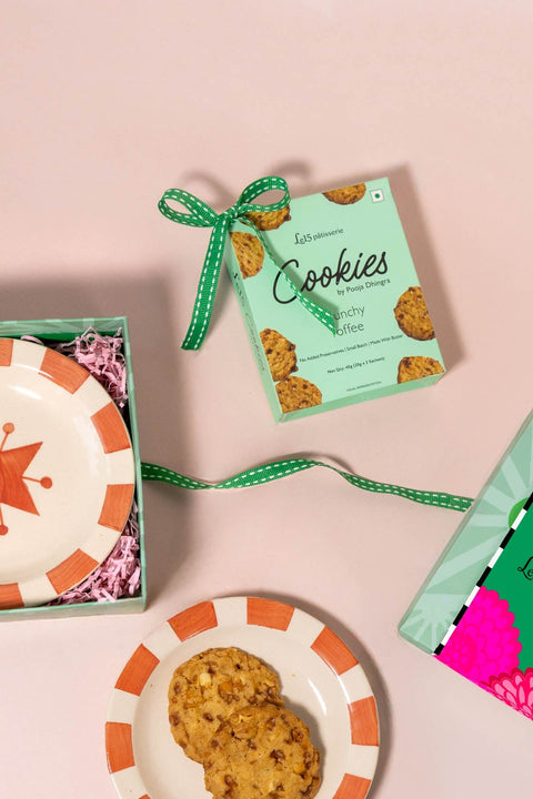 GIFT SETS Toddy Star Tapas Plates with Le15 Cookies Gift Set