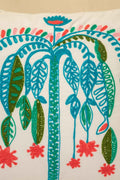 ACCENT CUSHIONS Tody Palm Aqua Green Cushion Cover (46 Cm X 46 Cm)