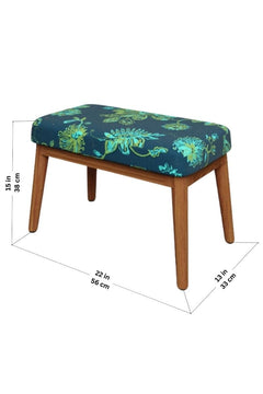OTTOMANS Trapeze Teak Wood Ottoman