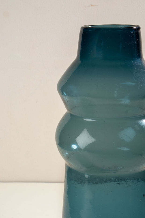 FLOWER VASES Treble Aqua Blue Vase