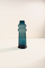 FLOWER VASES Treble Aqua Blue Vase