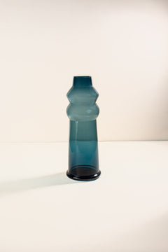 FLOWER VASES Treble Aqua Blue Vase