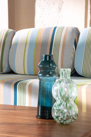 FLOWER VASES Treble Aqua Blue Vase