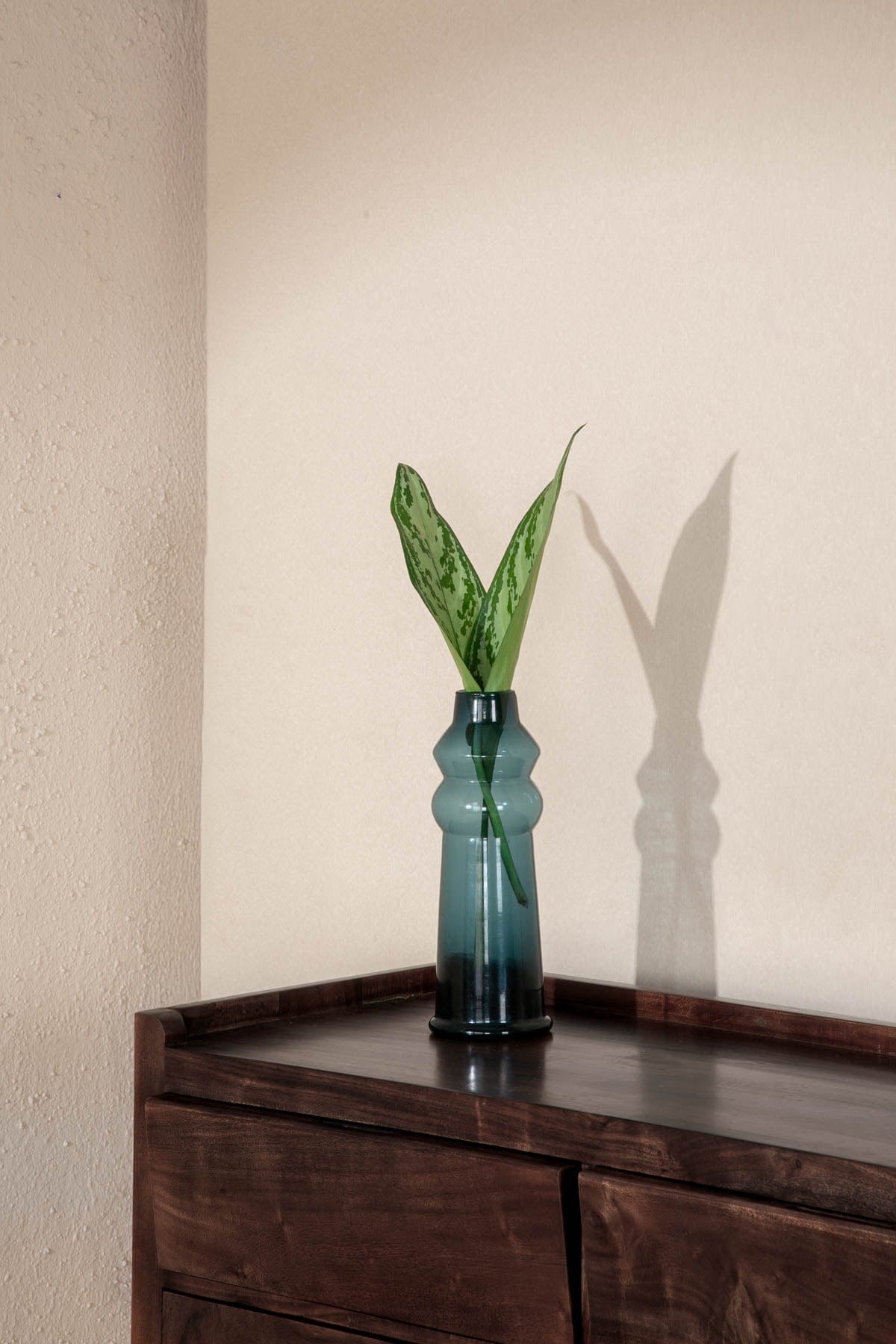 FLOWER VASES Treble Aqua Blue Vase