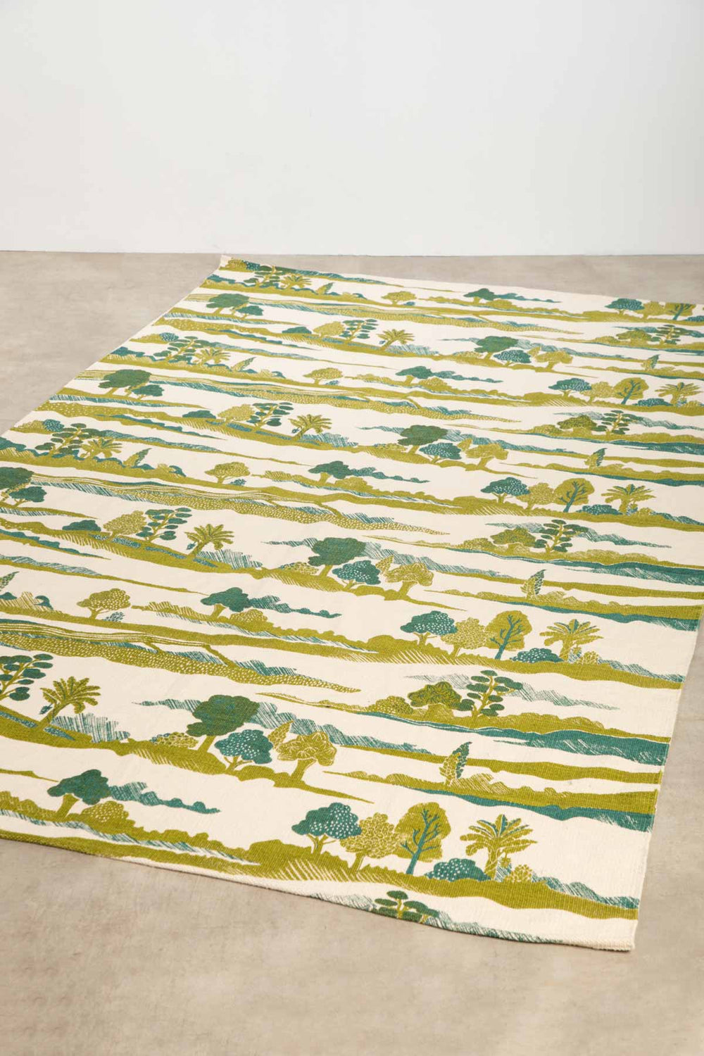 PRINT & PATTERN RUGS Treeline Printed Rug (Field Green)