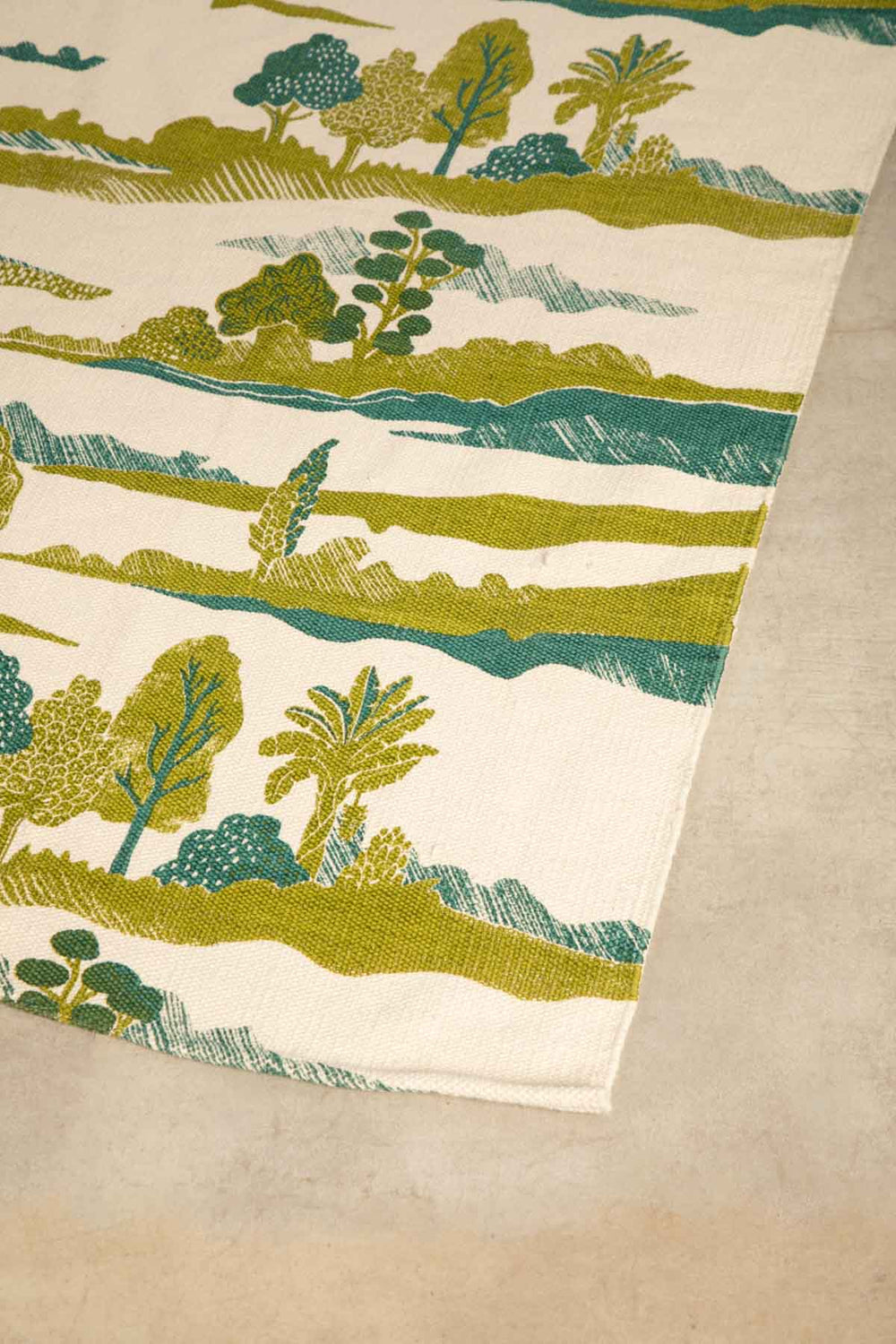 PRINT & PATTERN RUGS Treeline Printed Rug (Field Green)