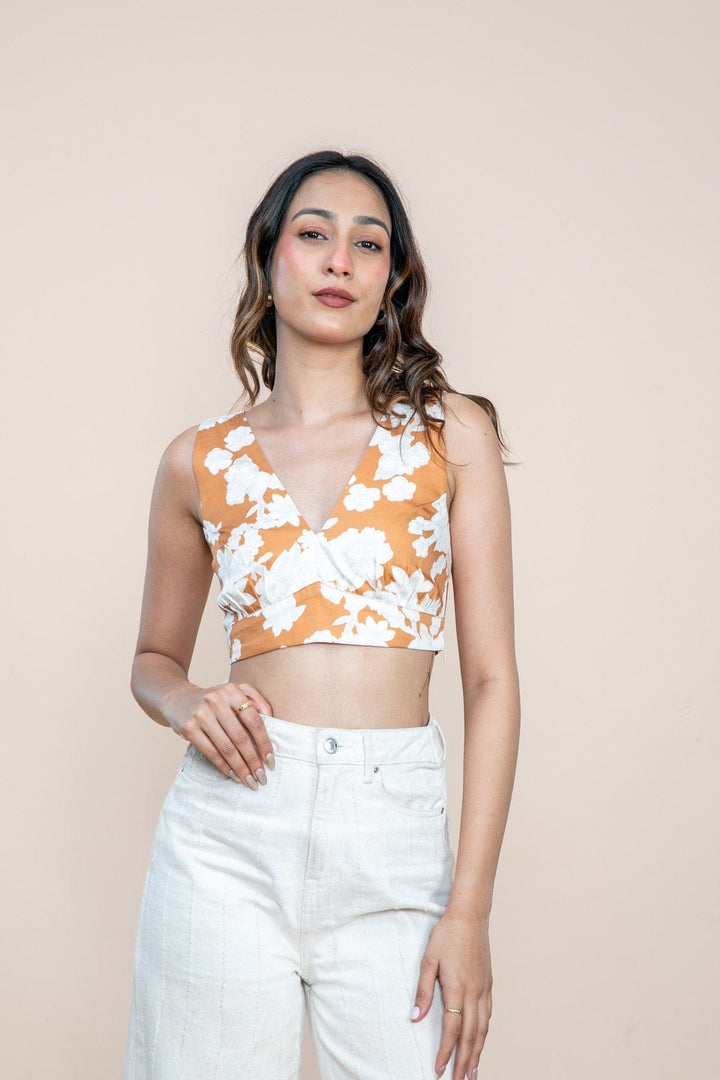 TOPS Treetops Bralette Top (Sienna Bloom)