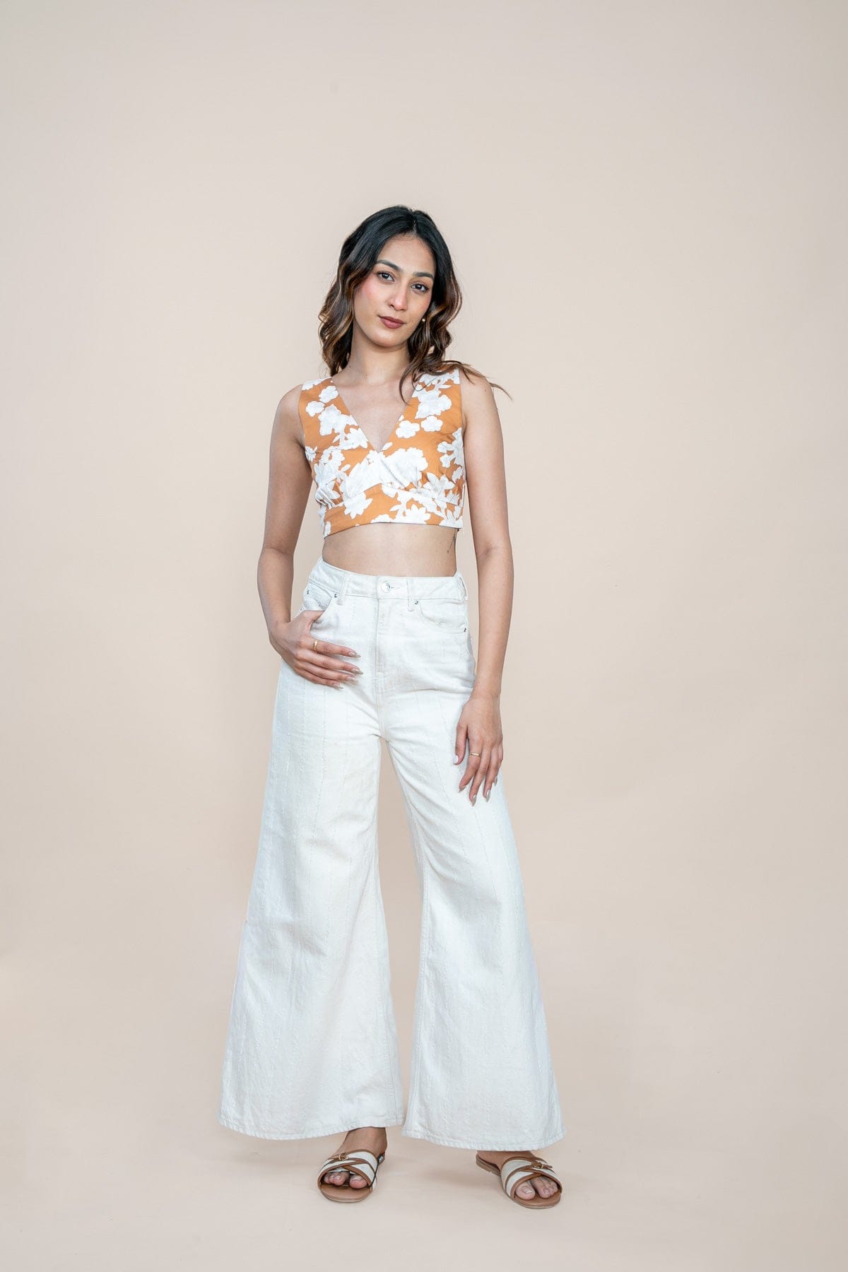 TOPS Treetops Bralette Top (Sienna Bloom)