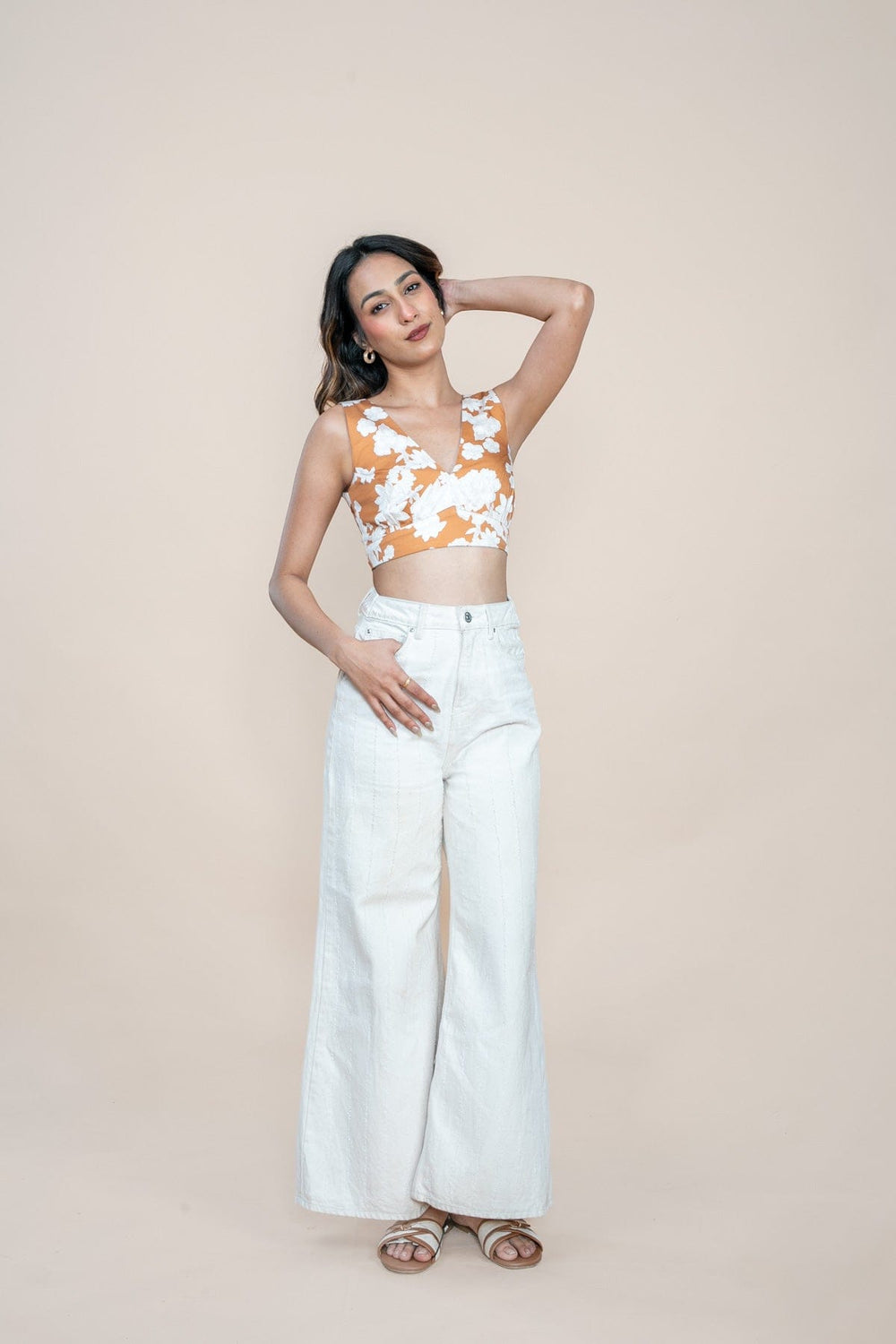 TOPS Treetops Bralette Top (Sienna Bloom)