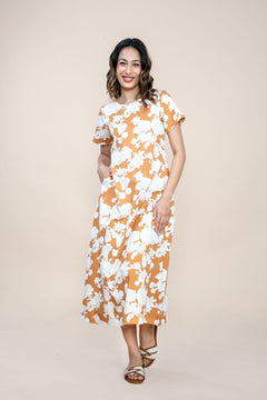 Treetops A Line Maxi Dress (Sienna Bloom)