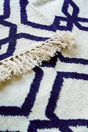 WOVEN & TEXTURED RUGS Trellis Woven Rug (Black And White)