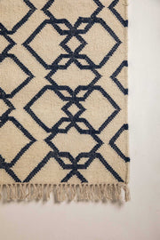 WOVEN & TEXTURED RUGS Trellis Woven Rug (Black And White)