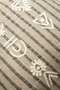 ACCENT CUSHIONS Tribal Etchings Sienna and Grey Cushion Cover (41 X 41 Cm)