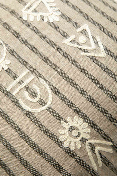 ACCENT CUSHIONS Tribal Etchings Sienna and Grey Cushion Cover (41 X 41 Cm)
