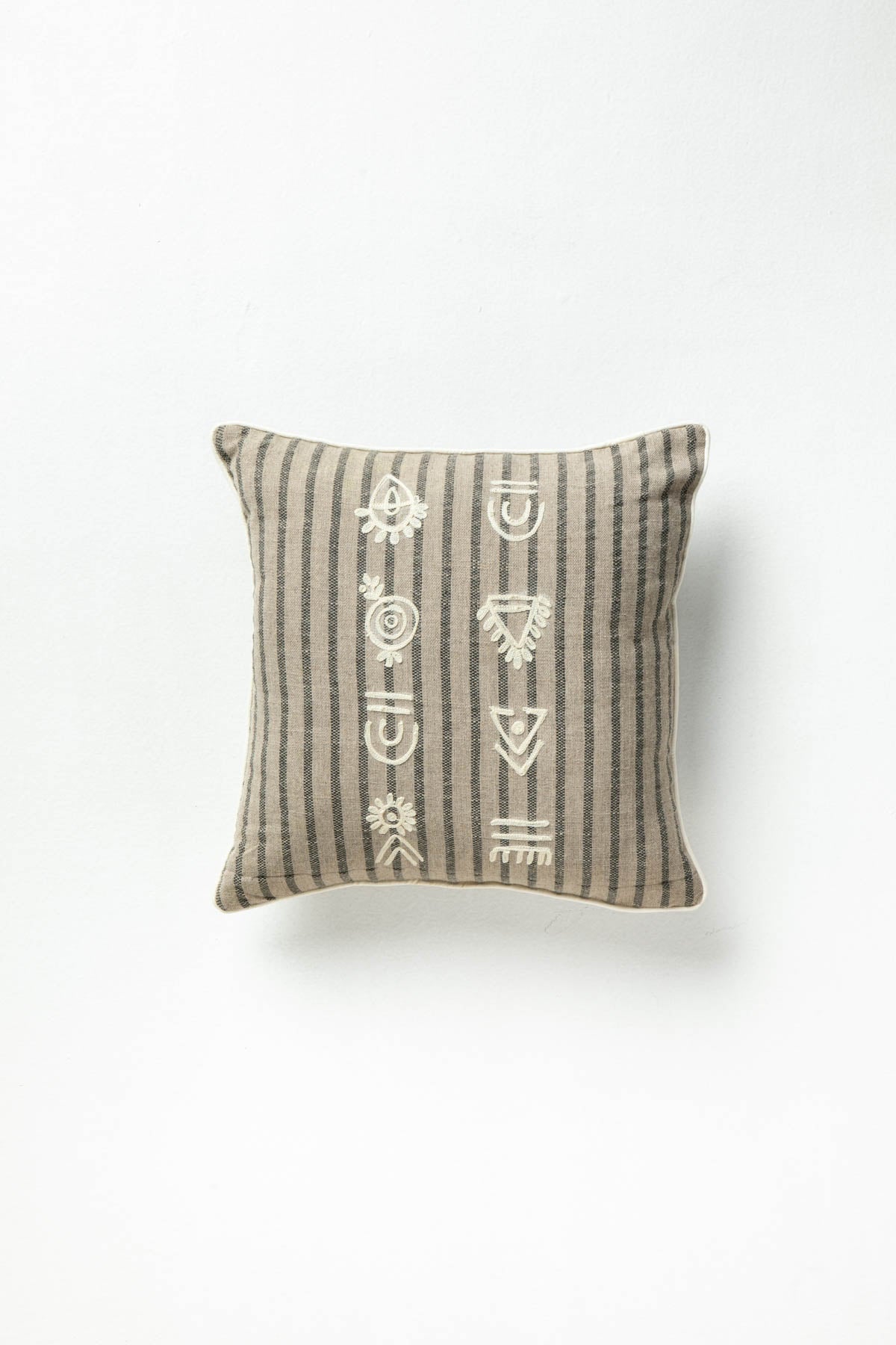 ACCENT CUSHIONS Tribal Etchings Sienna and Grey Cushion Cover (41 X 41 Cm)