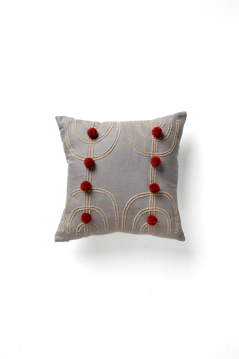 ACCENT CUSHIONS Tribal Etchings Grey Cushion Cover (41 X 41 Cm)
