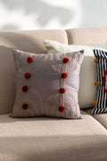 ACCENT CUSHIONS Tribal Etchings Grey Cushion Cover (41 X 41 Cm)
