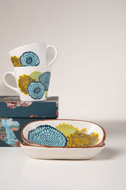 MUGS & CUPS Tulukka Lime Blue Espresso Mug (Set Of 2)